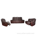 High Quality Leather Electric Reclining Sofa Set